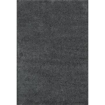 Tappeto Lila shaggy Grigio Scuro 67 X 120