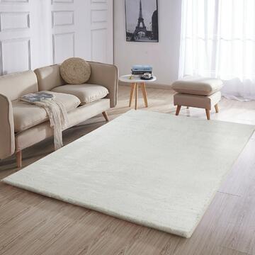 Tappeto a pelo lungo crema Tufy per soggiorno 160x230