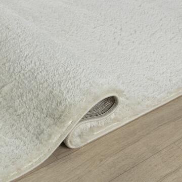 Tappeto a pelo lungo crema Tufy per soggiorno 160x230 - Marino fa Mercato