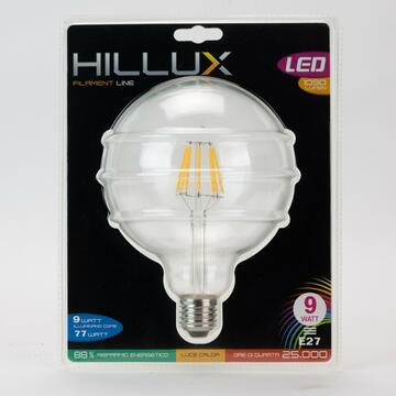 Lampadina LED chiara globo E27 9W HILLUX