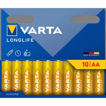 10 Batterie stilo AA long life