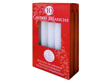 10 Candele steariche