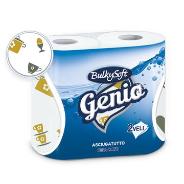 BulkySoft Genio 2 rotoli scottex asciugatutto 2 veli