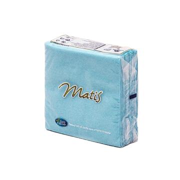 30 Tovaglioli effetto tessuto matiss 33 x 33 azzurro