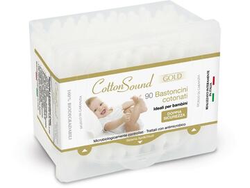 90 bastoncini cotonati puliorecchie Gold ideali per bambini