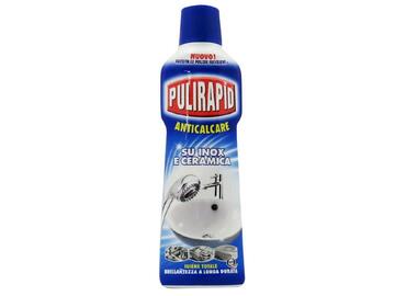 Detergente anticalcare Pulirapid adatto su inox e ceramica 500 Ml