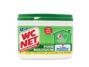 Capsule idrosolubili Wc Net professional per fosse biologiche