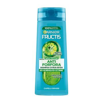 Shampoo fortificante antiforfora citrus detox Fructis con acido salicilico e scorza di limone 250 Ml