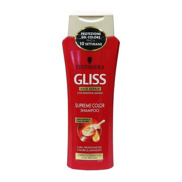 Shampoo Gliss supreme color per capelli colorati o con meches 250 Ml