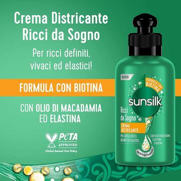 Sunsilk crema districante per capelli ricci co biotina 200 ML