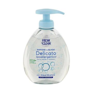 Fresh & Clean sapone detergente mani e viso ipoallergenico con acqua micellare 300 ML