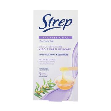 Strisce depilatorie viso e parti delicate Strep 10 pz