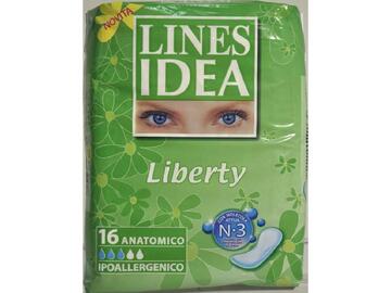 Assorbenti anatomici ipoallergenici Lines Idea Liberty 16 pezzi