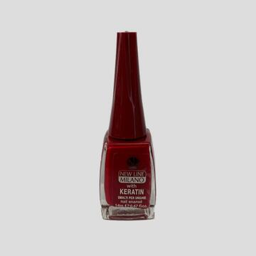 Smalto rosso con keratina 18 New Line Milano Marino fa Mercato