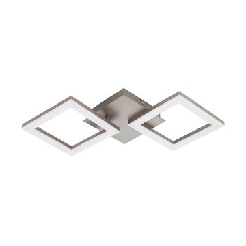 Lampada plafoniera a LED Huerta a due elementi quadrati da soffitto bianca 16W - Eglo