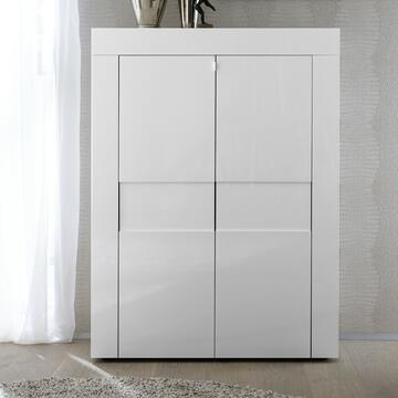 Credenza moderna contenitore 2 ante Easy bianco Marino fa Mercato