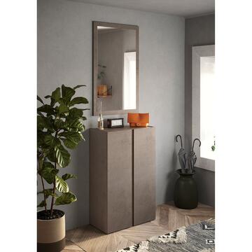 Mobile Ingresso Basso Moderno 2 Ante Frame Bronzo