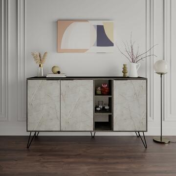 Credenza Clara 3 ante coffe/lagina