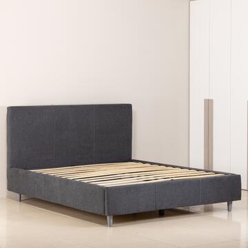 Letto Yoko 1 piazza e mezzo con contenitore - grigio scuro