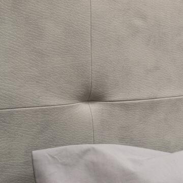 Letto matrimoniale Sunny in poliestere Grigio vintage con contenitore