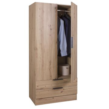 Armadio 2 Ante + 2 cassetti Legno Rovere Facile Artisan...