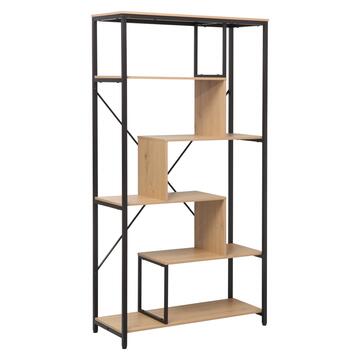 Libreria Stile Industriale 5 Ripiani 85x163x35cm in...