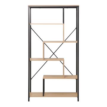 Libreria Stile Industriale 5 Ripiani 85x163x35cm in Metallo