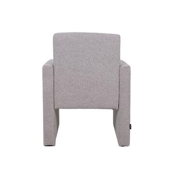 Poltrona Liky Bouclé Grigia 63x64x47cm - Marino fa Mercato