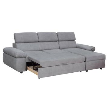 Divano letto angolare reversibile Living 3 posti Grigio