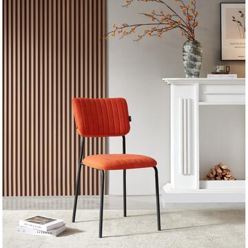 Sedia Moderna Plinia Arancio 53x84x43cm