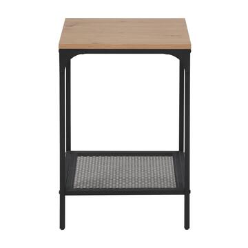 Tavolino da Soggiorno 40x40x60cm in Metallo Nero e... - Marino fa Mercato