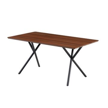 Tavolo da Pranzo Moderno Kralen Noce 160x90x75,5h cm