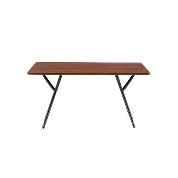 Tavolo da Pranzo Moderno Kralen Noce 160x90x75,5h cm