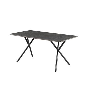 Tavolo da Pranzo Moderno Kralen Cemento 160x90x75,5h cm