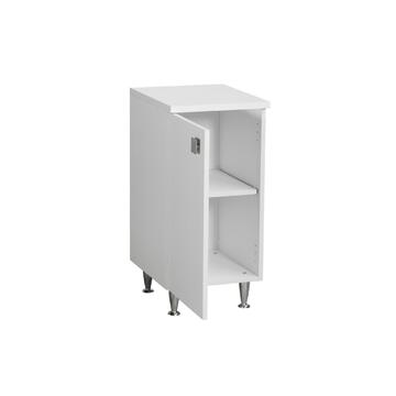 Base cucina dx 1 anta, bianco frassino, 40x81x50