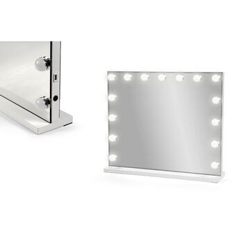 Specchio Beauty con luci led e base d'appoggio