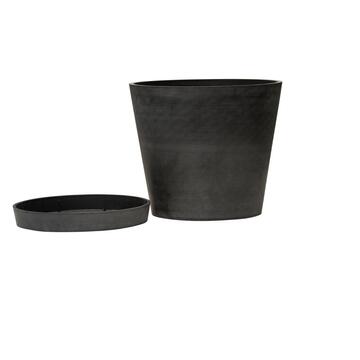 Sottovaso per vaso cono 10 cm in plastica riciclata...