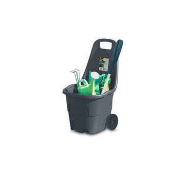 Carrello Giardino Smart con Ruote Grigio / Verde