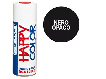 Happy Color 400 ml nero opaco