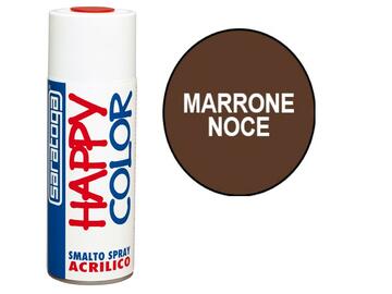 Saratoga Happy Color vernice spray acrilico marrone noce 400 ml