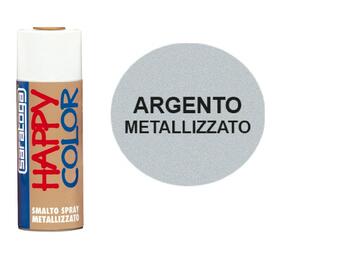 Saratoga Happy Color vernice spray acrilico argento 400 ml