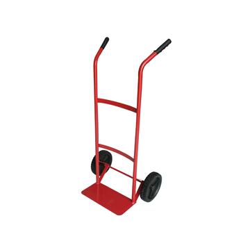 Carrello Sollevatore con 2 Ruote in Acciaio Rosso Max 80kg 46x100x38cm