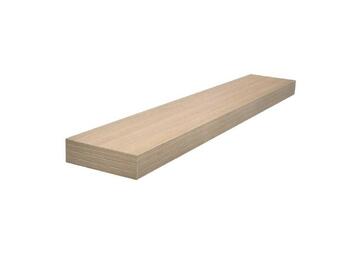 Mensola legno noce con fissaggio a scomparsa, 90x26x7,5