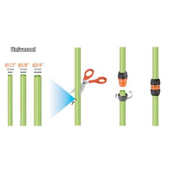 Riparatore universale per tubo irrigazione 1/2, 5/8,... - Marino fa Mercato