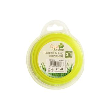 Filo per Decespugliatore 2,7 mm x 15 mt Giallo