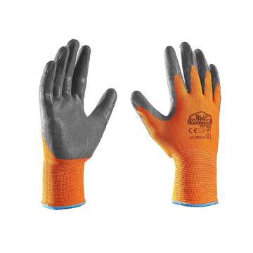 Crocus guanto nitrile 10 arancio/grigio