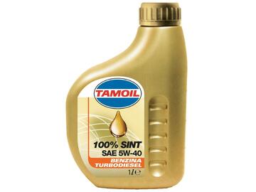 Olio motore Tamoil 100% sintetico 5W40, auto benzina e turbodiesel, da 1 litro.