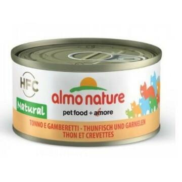 Almo nature 70 gr tonno e gamberetti cibo per gatti