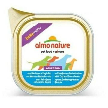 Cibo per cani Almo Nature merluzzo e fagiolini 100gr