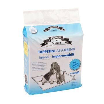 Tappetini assorbenti per cani e gatti 60x60 10pz